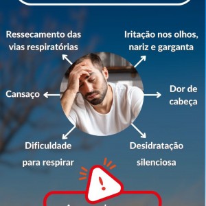 Defesa Civil alerta: baixa umidade relativa do ar